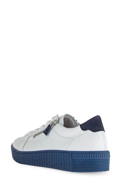 Gabor 63.334 Zip Platform Sneamer In White