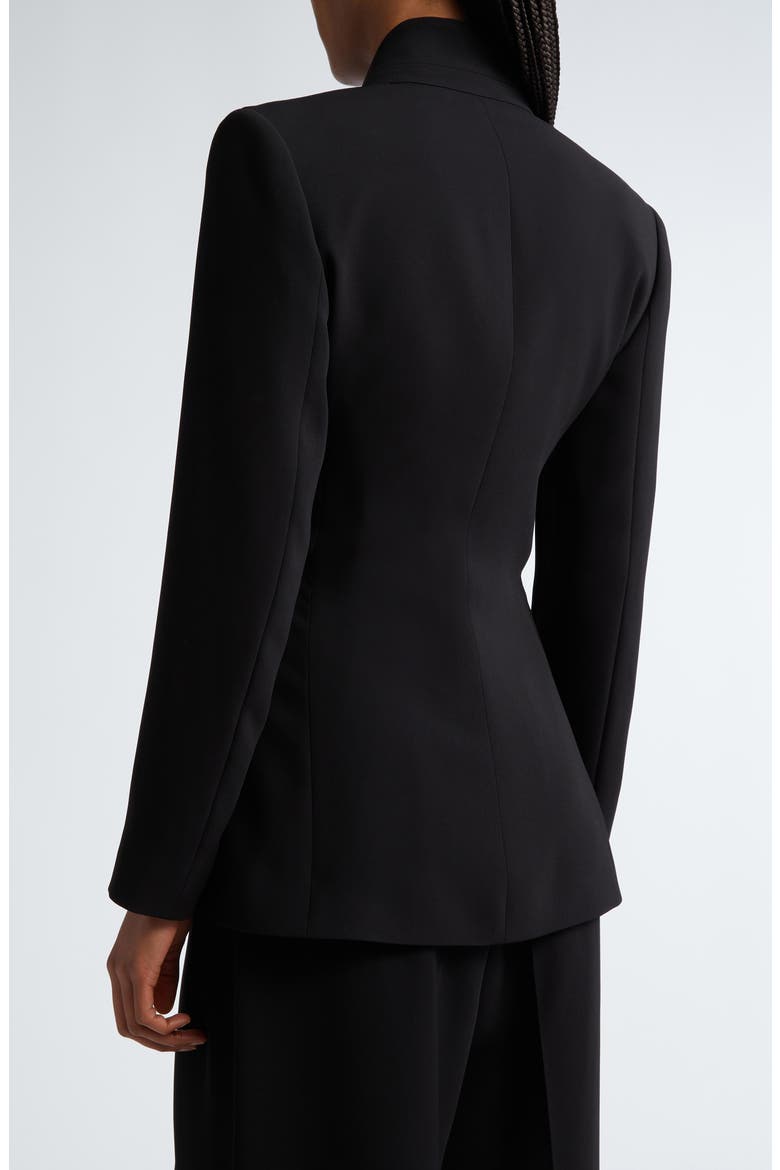 Seggio Tie Front Crepe Blazer, Alternate, color, BLACK