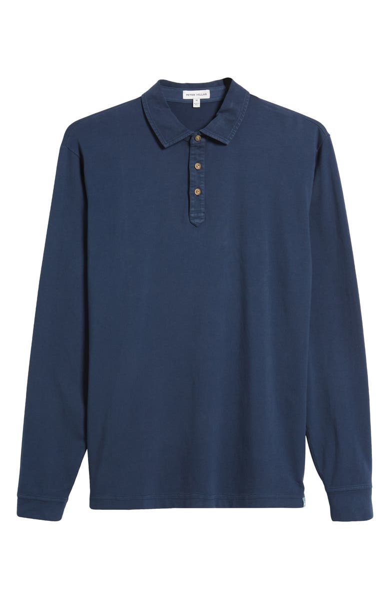 Peter Millar Lava Wash Long Sleeve Polo, Alternate, color, 