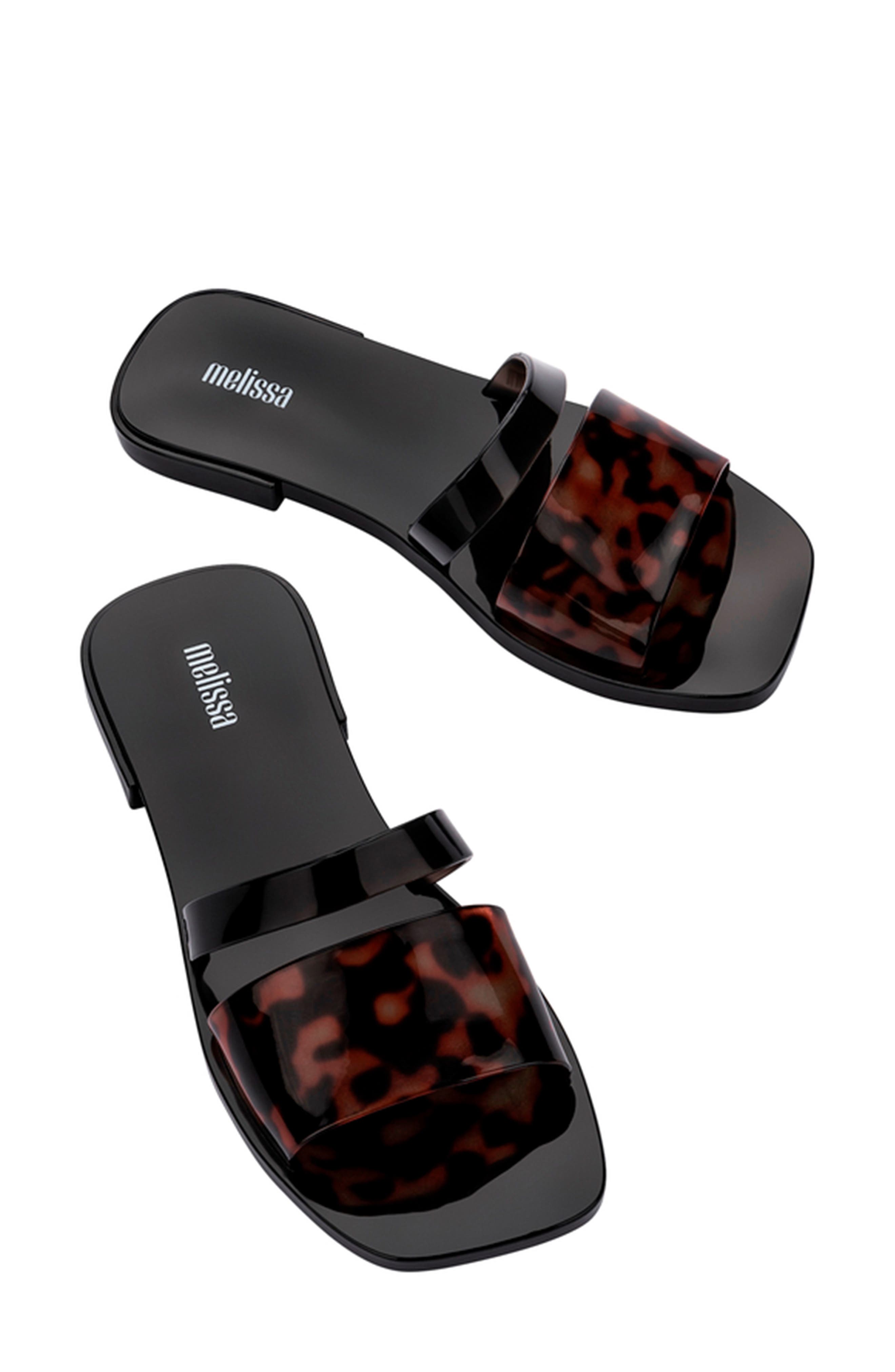 Melissa Ivy Water Resistant Slide Sandal, Alternate, color, Black