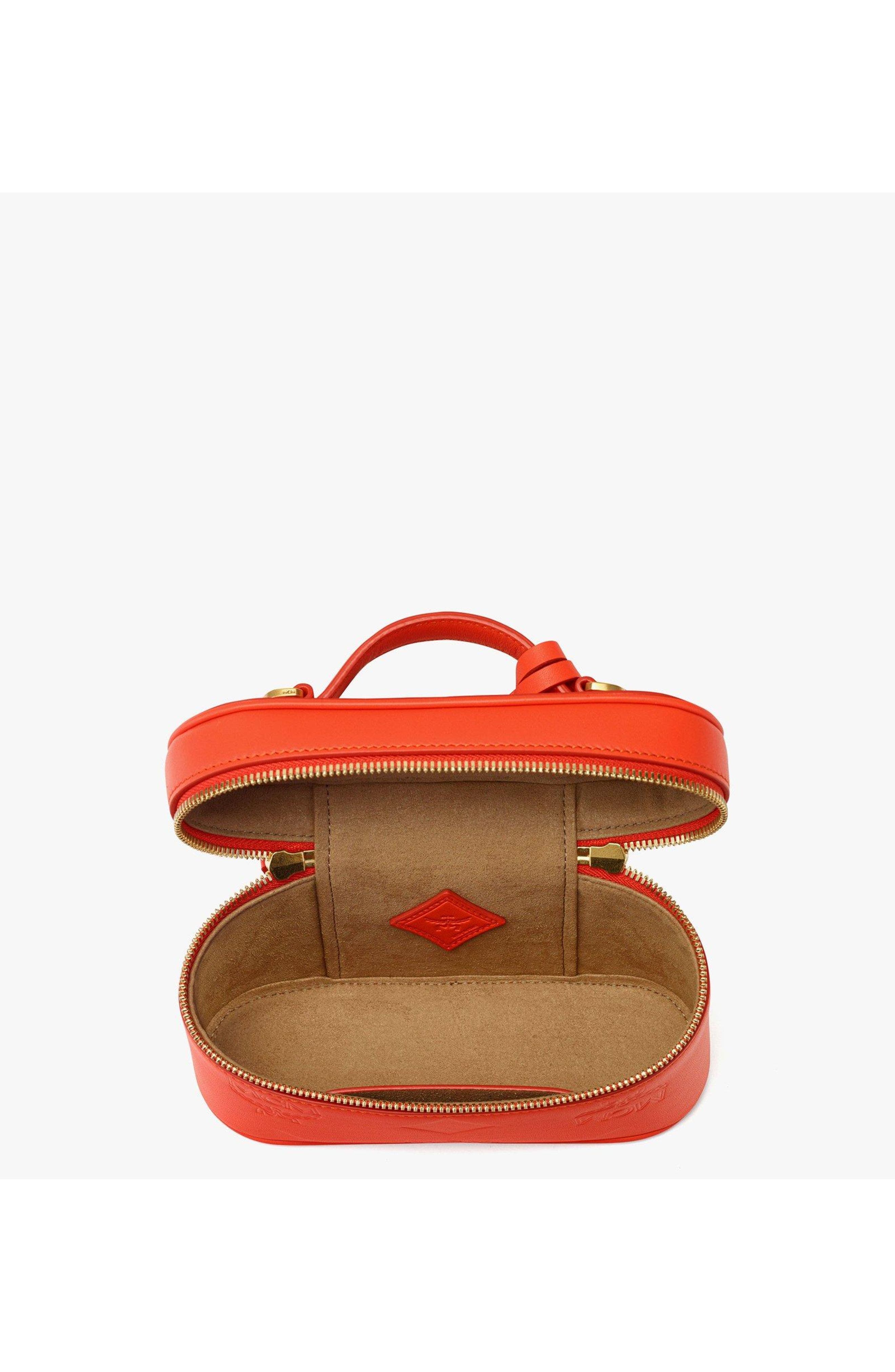 MCM Aren Vanity Case in Maxi Monogram Leather, Alternate, color, 