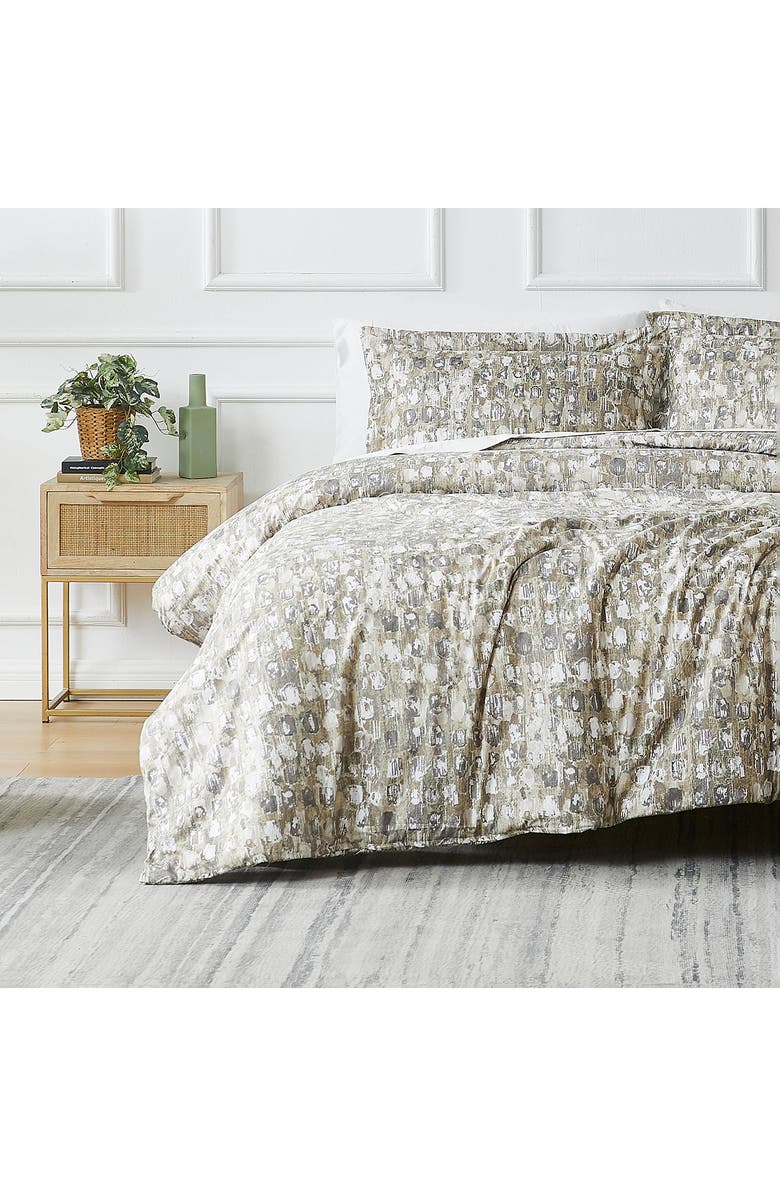SOUTHSHORE FINE LINENS Rhythm Duvet Cover & Sham Set, Alternate, color, Taupe