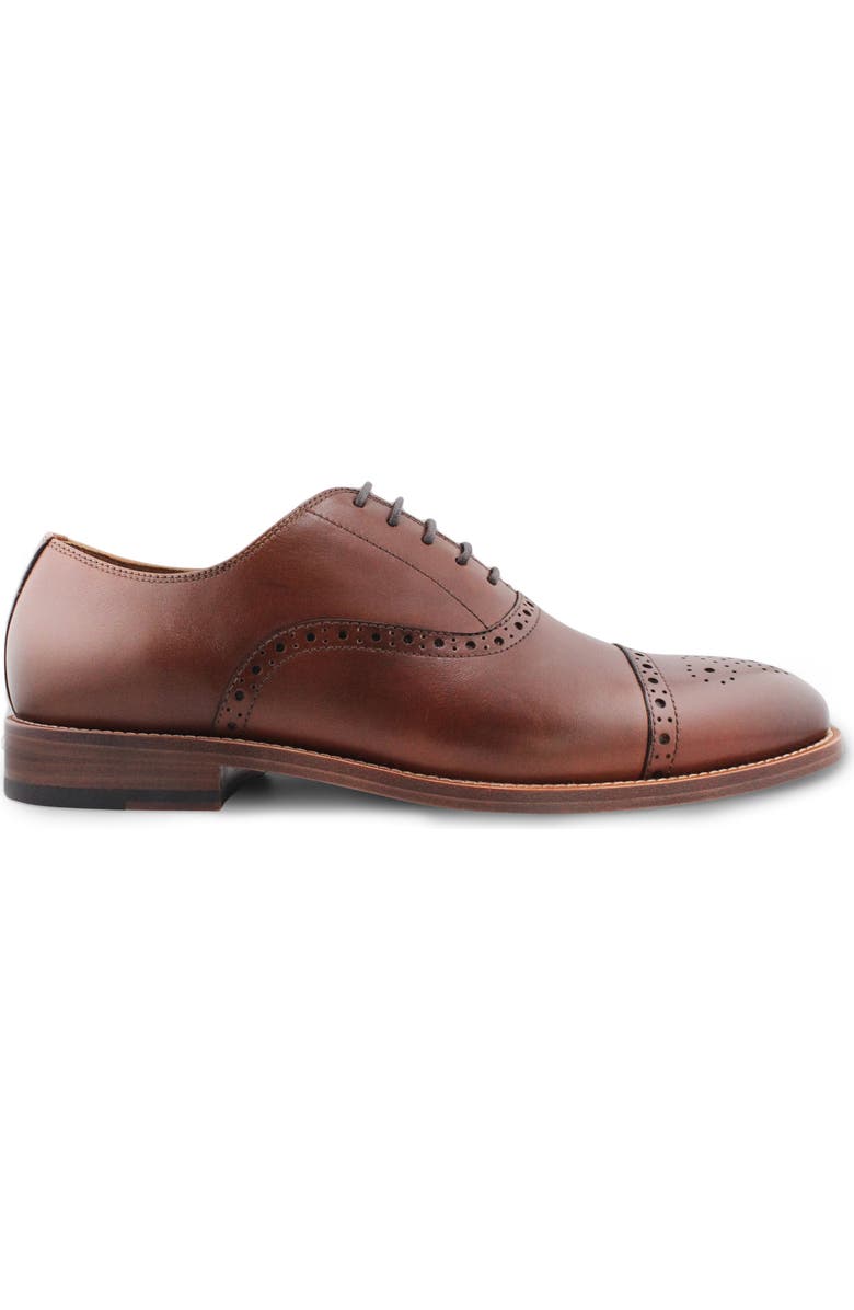 Gordon Rush Bennett Cap Toe Oxford, Alternate, color, Brandy