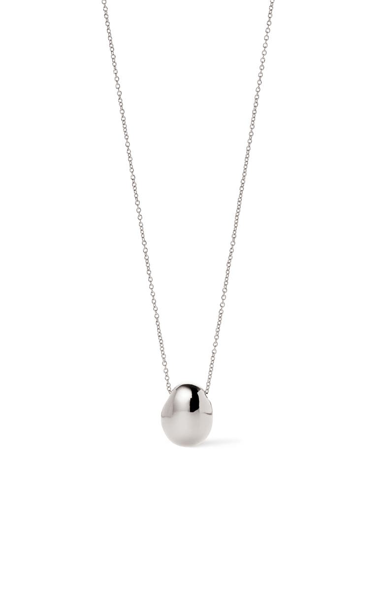 Ana Luisa Pendant Necklace - Pebble Mini, Main, color, Silver