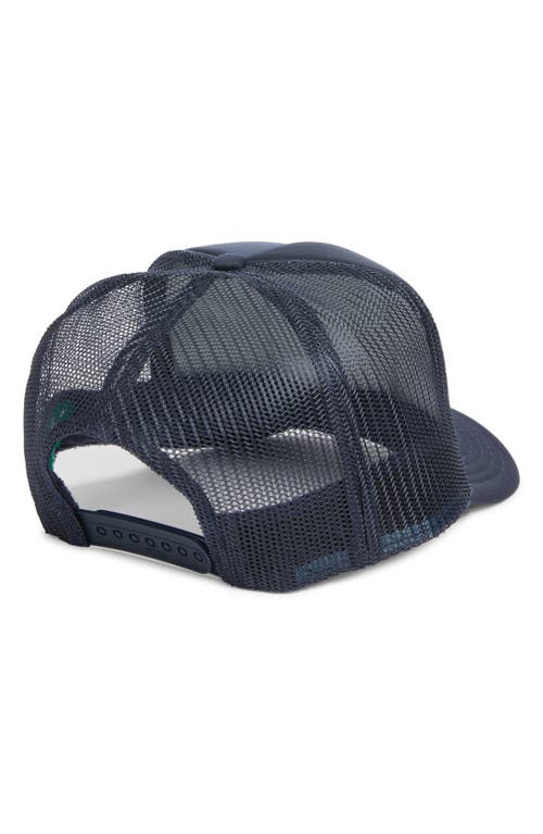 Friday Feelin ' Take It Easy Patch Trucker Hat In Navy