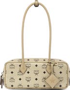MCM Small Aren East West Shoulder Bag in Visetos