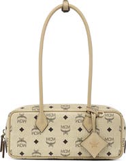 MCM Small Aren East West Shoulder Bag in Visetos