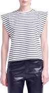 English Factory Stripe Extended Shoulder T-Shirt