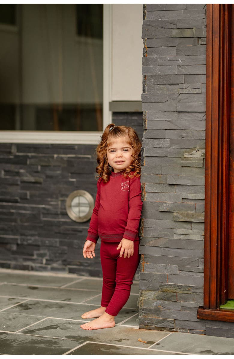 Pouf Girls Varsity Set, Alternate, color, Burgundy