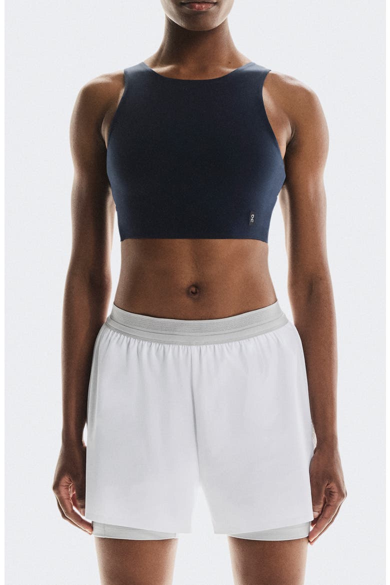 Core 2 in 1 Crop Tank Top, Main, color, NAVY