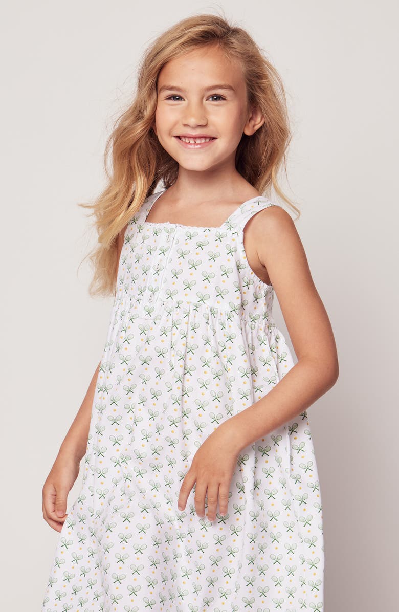 Petite Plume Kids' Print Sleeveless Nightgown, Alternate, color, Match Point
