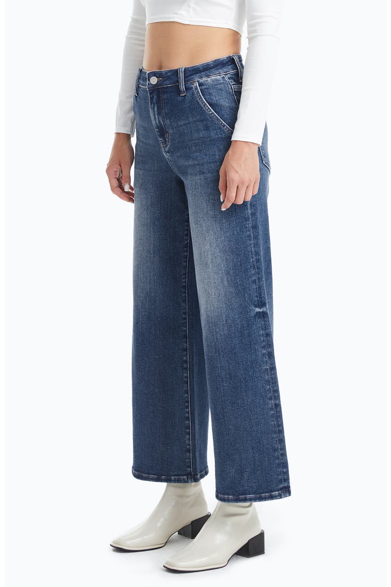 High Waist Wide Leg Flare Jeans, Alternate, color, SWEET