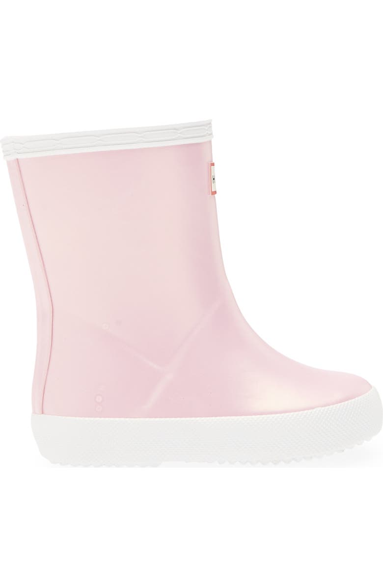 Hunter First Classic Nebula Waterproof Rain Boot, Alternate, color, Foxglove/ White