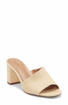 Luella Block Heel Slide Sandal