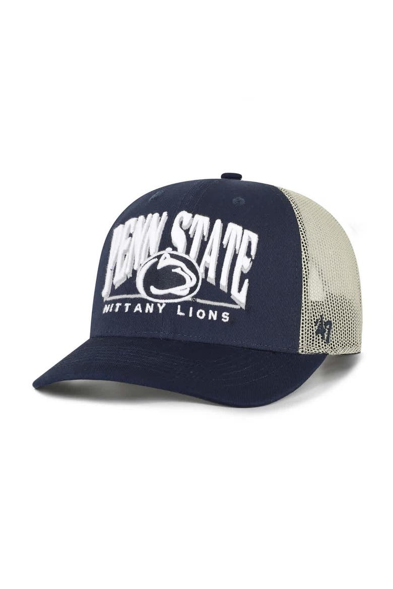 Men's '47 Navy Penn State Nittany Lions Arid Adjustable Trucker Hat, Main, color, Navy