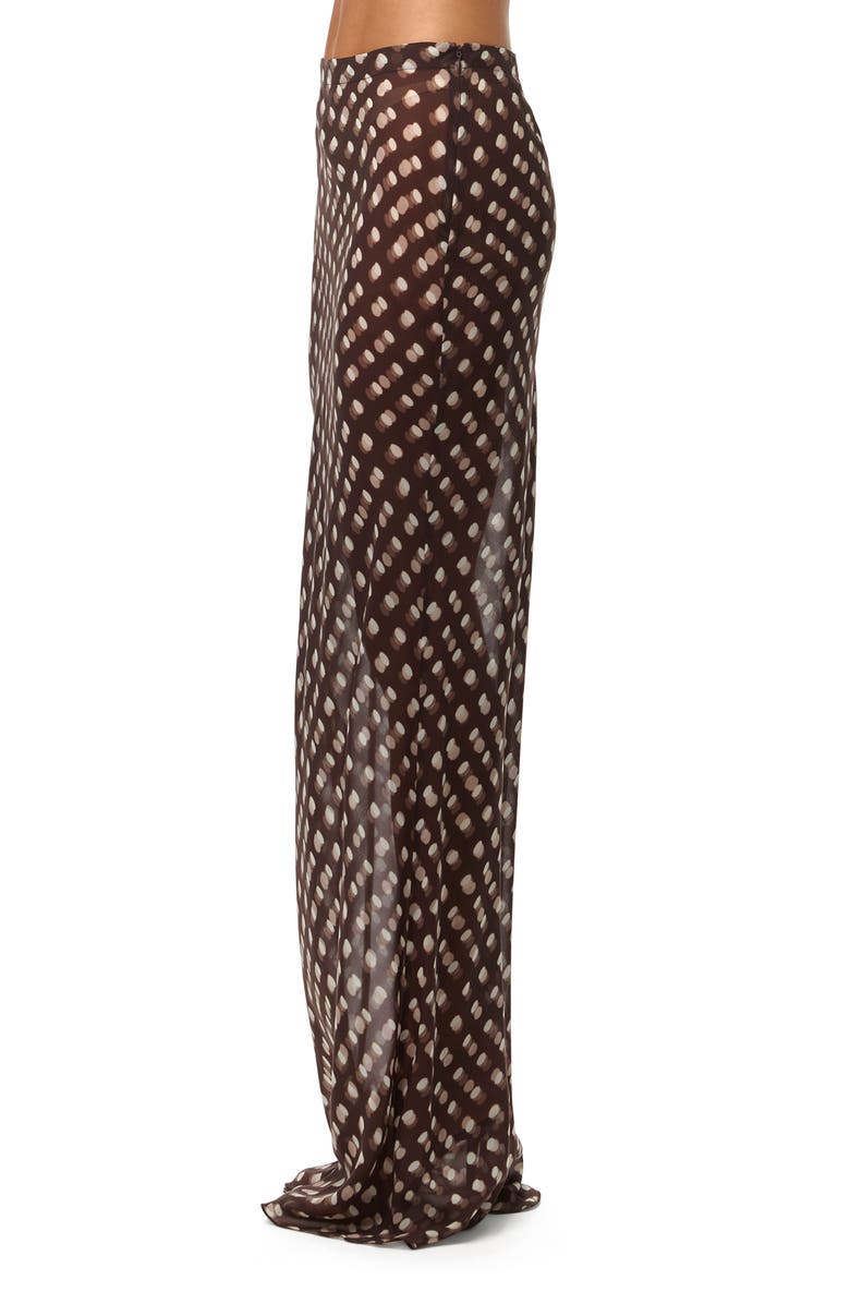 Naked Wardrobe Polka Dot Illusion Chiffon Maxi Skirt, Alternate, color, Polka Dot Illusion