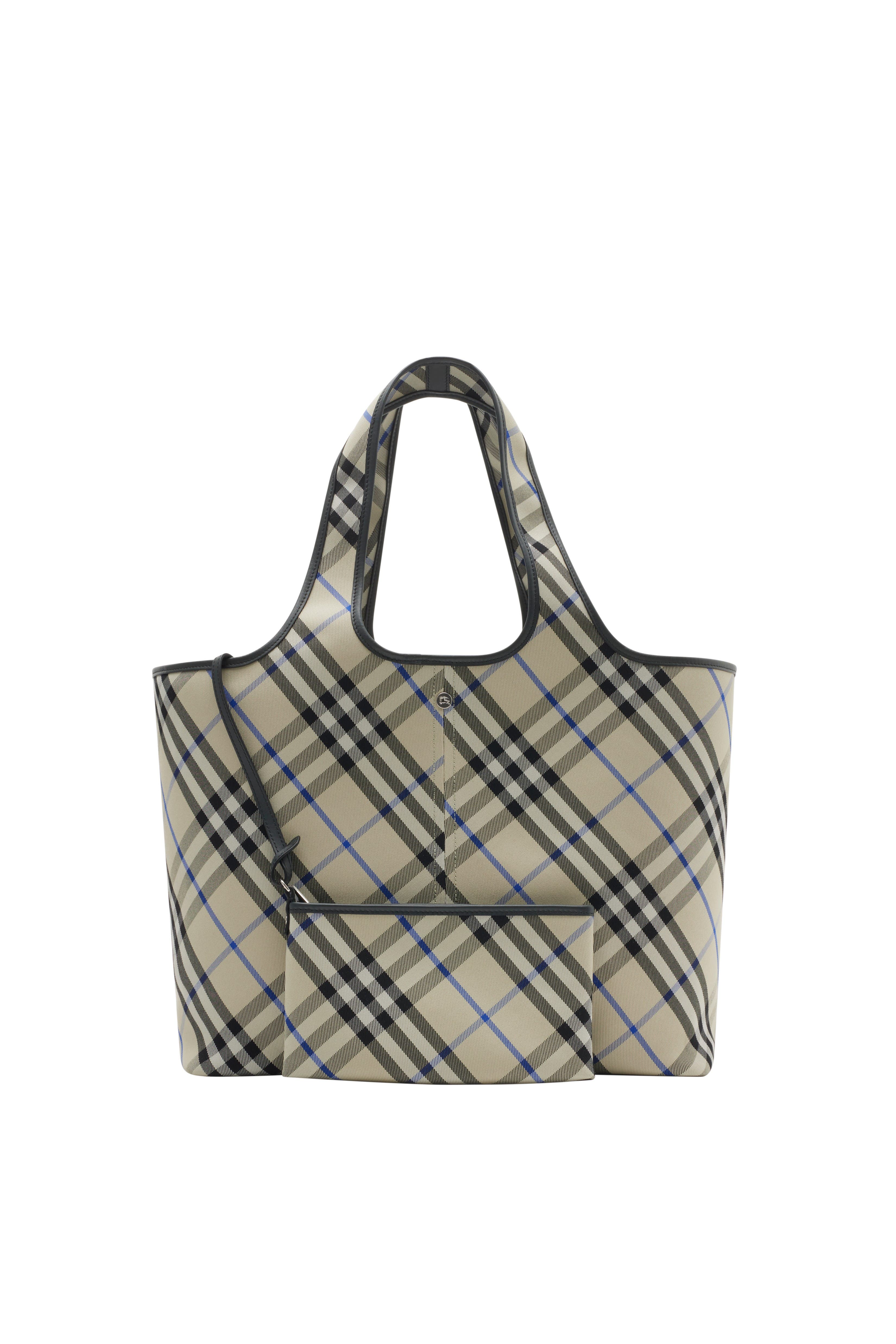 Burberry Medium Check Tote, Alternate, color, 