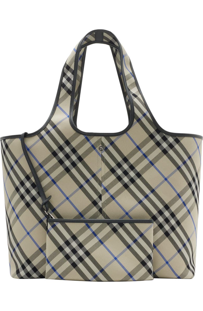 Burberry Medium Check Tote, Alternate, color,