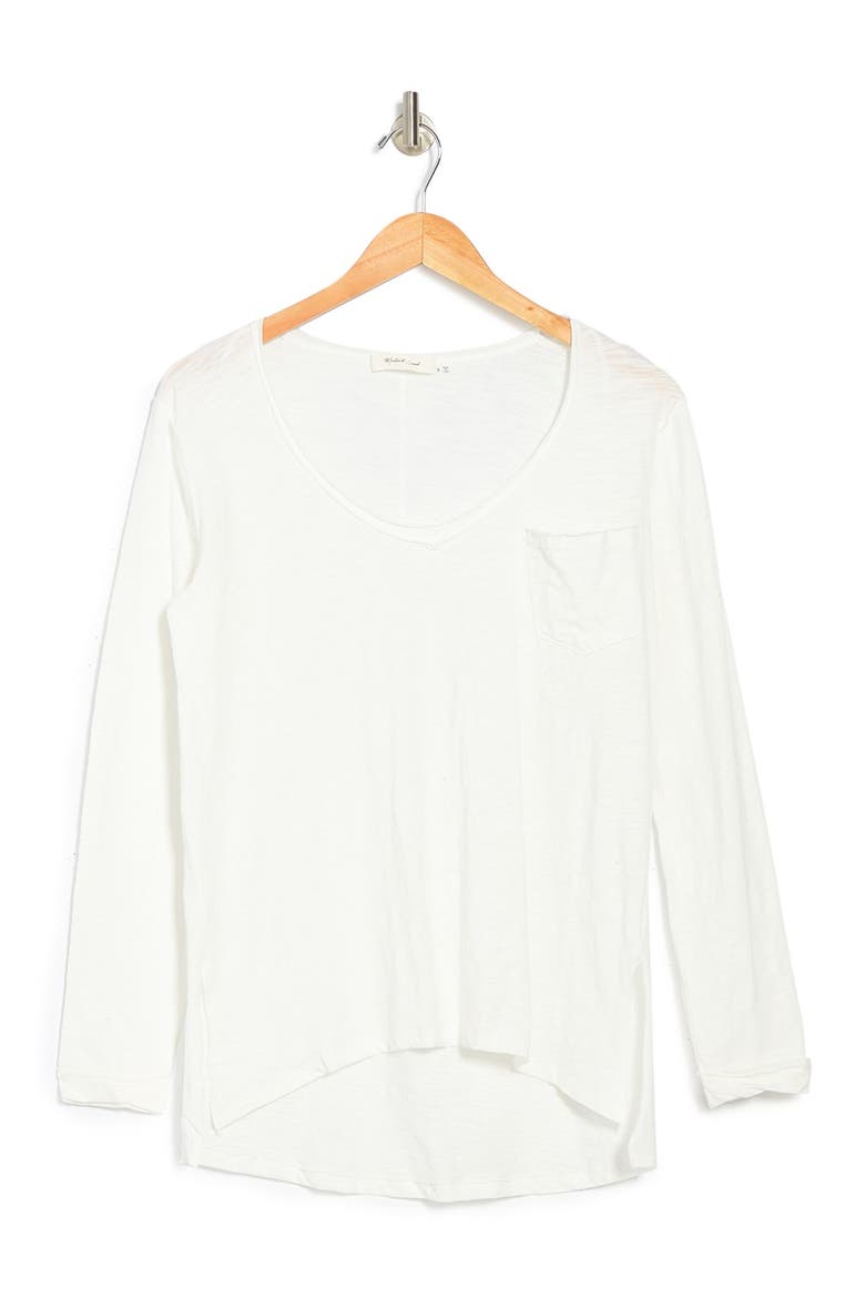 Basic Long Sleeve T-Shirt, Main, color, OFF WHITE