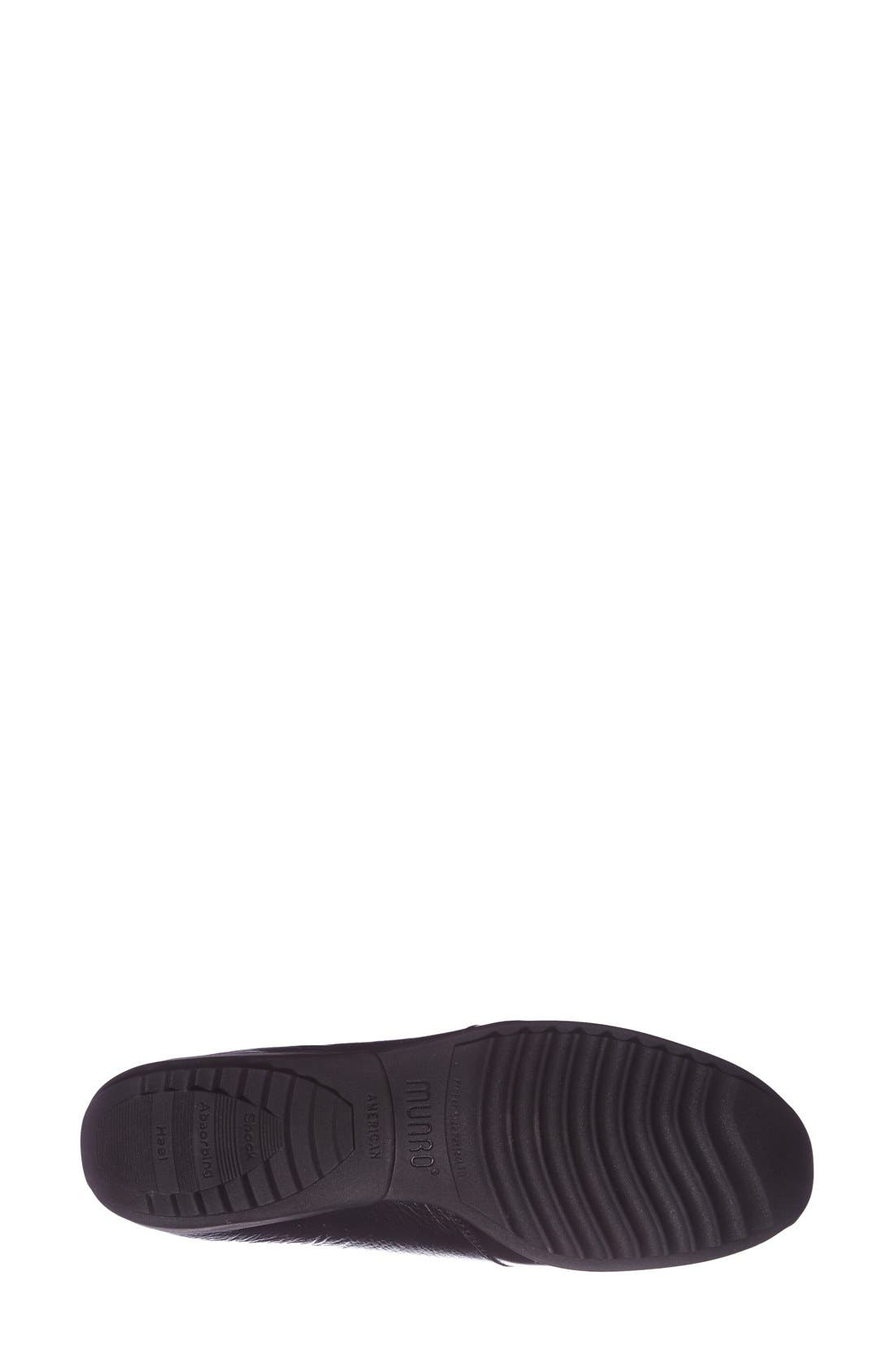 Munro Berkley Sneaker, Alternate, color, Black Leather