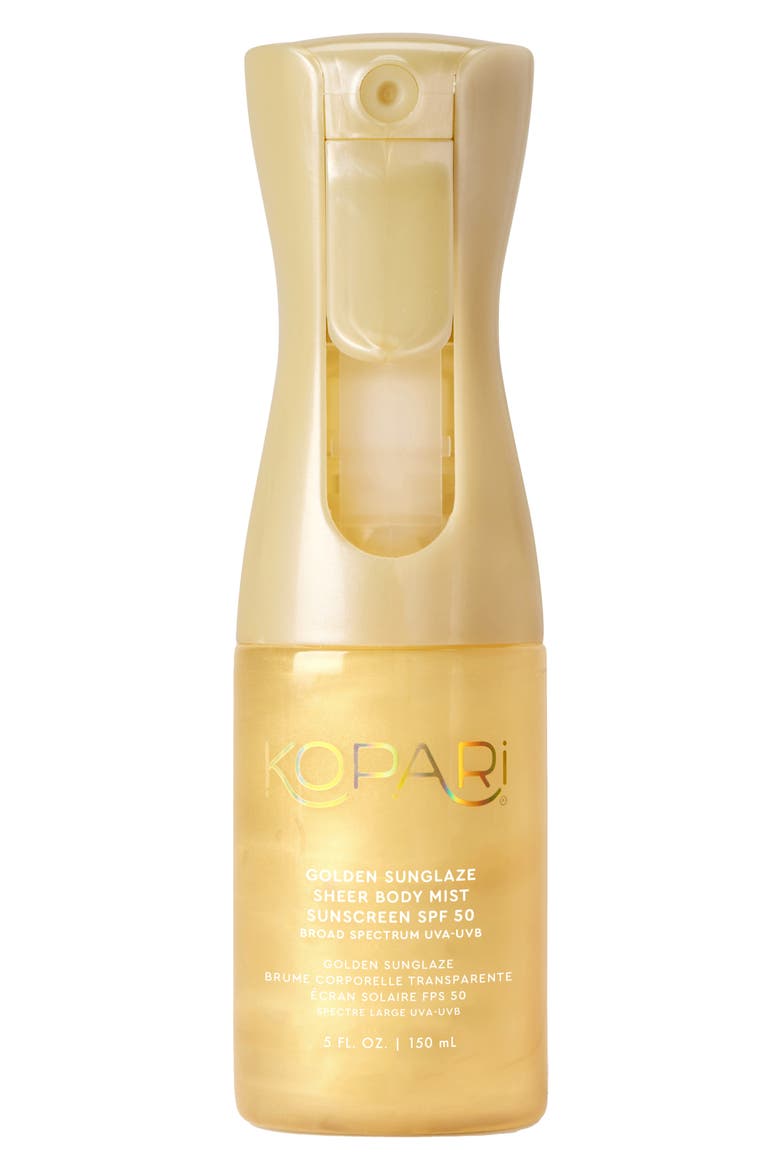 Golden Sunglaze Sheer Body Mist Sunscreen SPF 50, Main, color, NO COLOR
