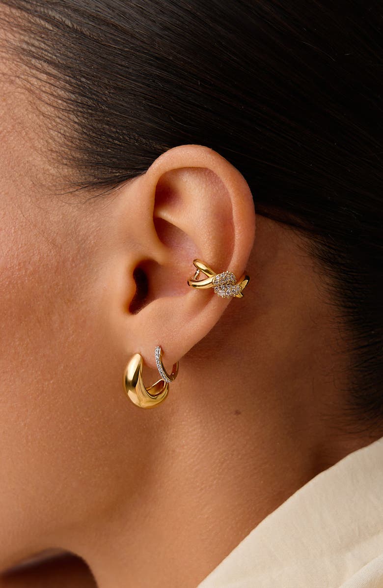 Missoma Molten Snow Single Ear Cuff, Alternate, color, Gold