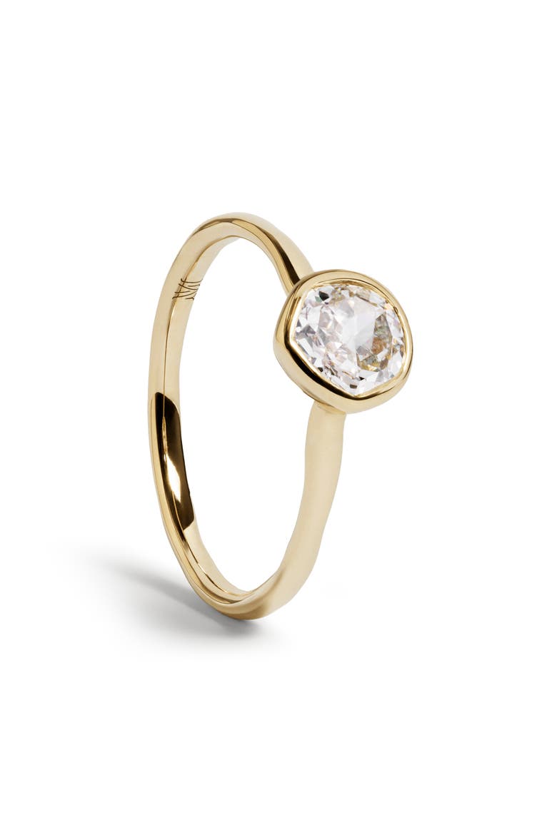 Siren Solitaire Diamond Ring, Main, color, 14KT GOLD
