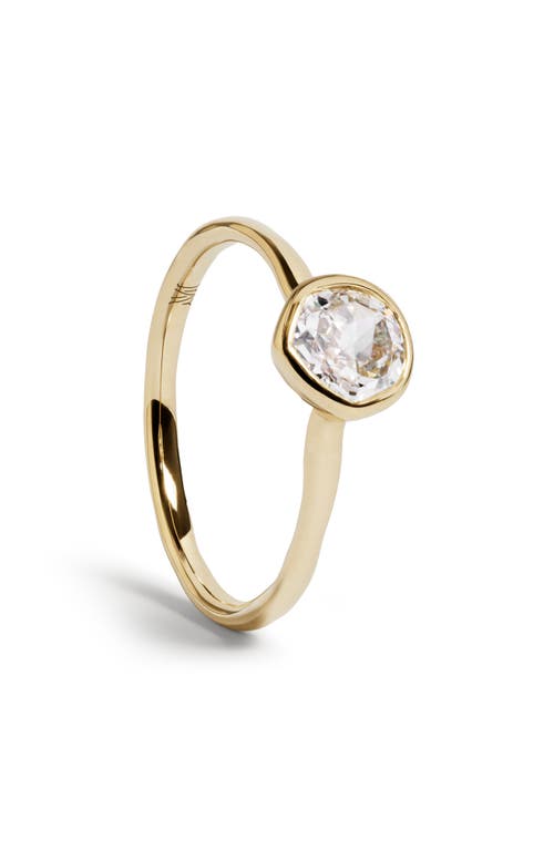 Monica Vinader Siren Solitaire Diamond Ring in 14Kt Gold at Nordstrom, Size 7.5