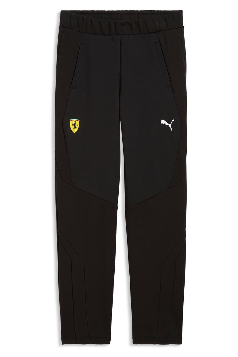 Kids' Ferrari Cotton Blend Sweatpants, Main, color, PUMA BLACK