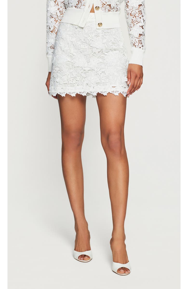 Generation Love Allison 3D Butterfly Lace Skirt, Main, color, White