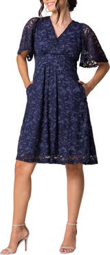 Kiyonna Starry Sequin Lace Cocktail Dress