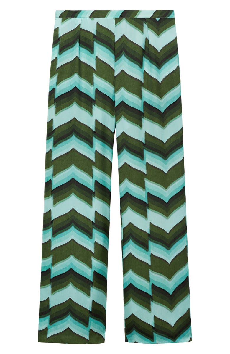 MANGO Print Pull-On Straight Leg Pants, Alternate, color,