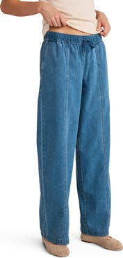 Haven Well Within Organic Cotton Denim Barrel Leg Pants