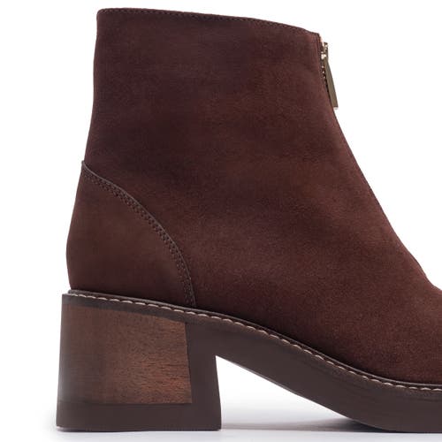 Bernardo Footwear Tess Front Zip Bootie In Brown