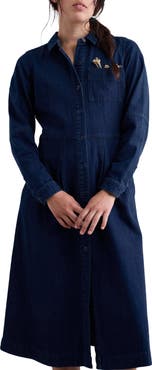 Seasalt Cornwall Outlines Denim Shirtdress