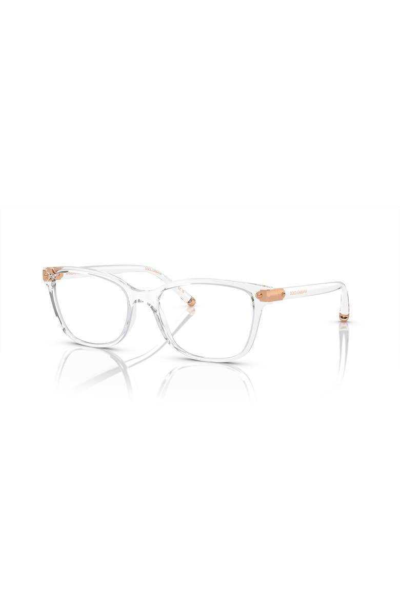 Dolce&Gabbana 53mm Butterfly optical glasses, Main, color, Transparent
