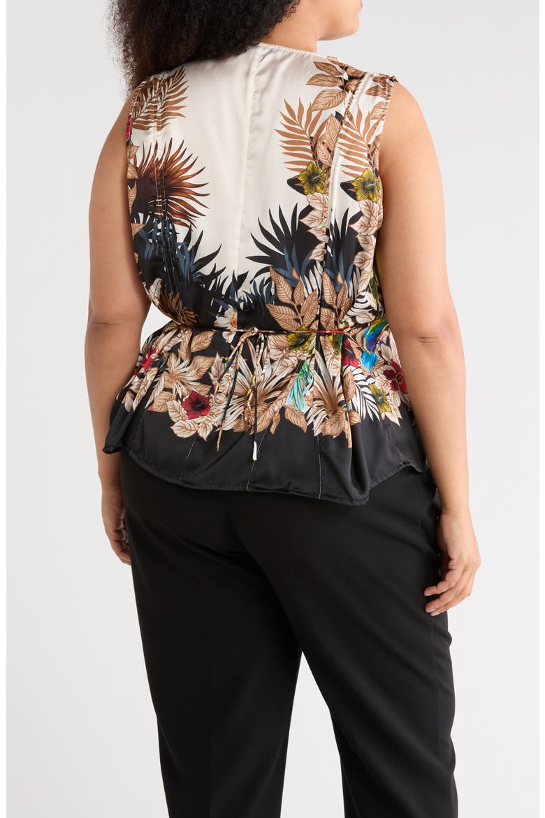 Tropical Print Sleeveless Top, Alternate, color, JUNGLE BIRD PRINT