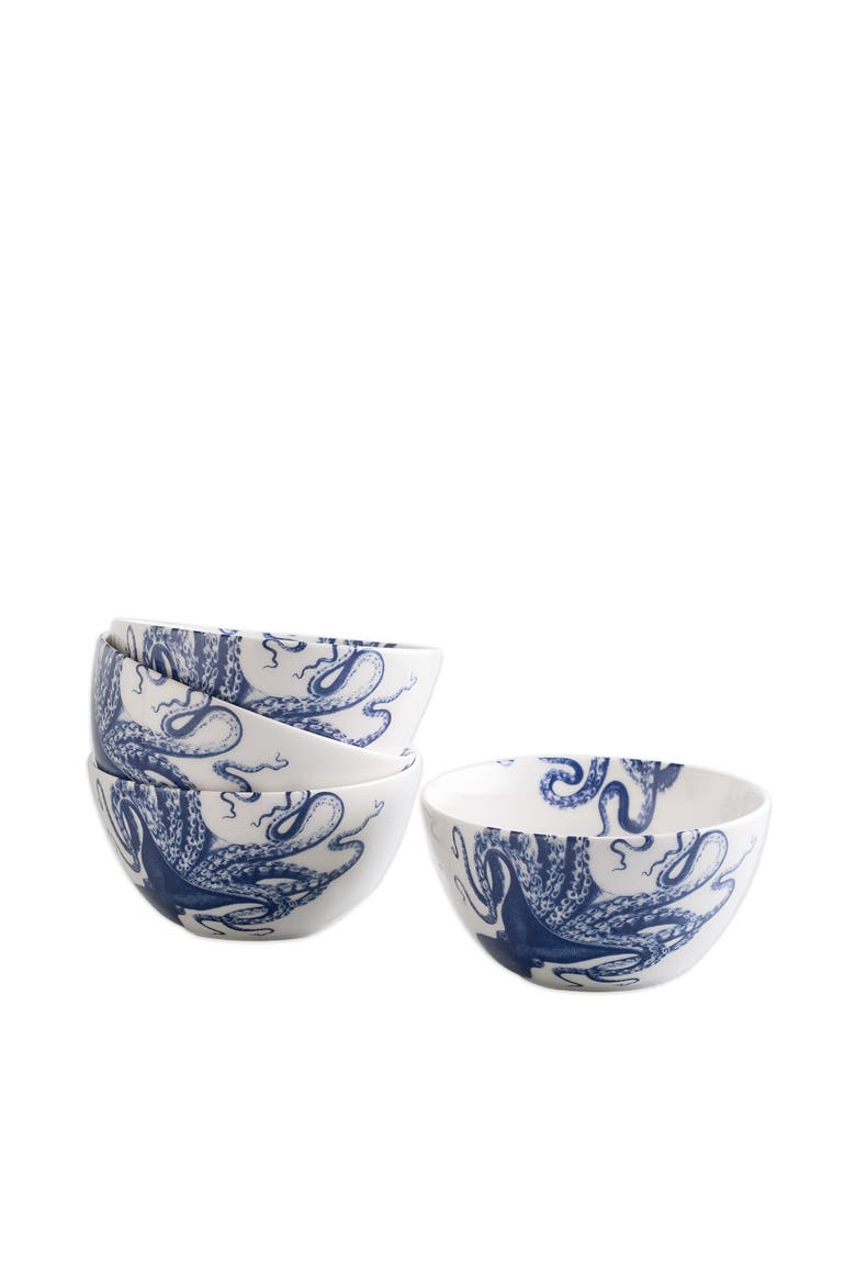 Lucy Cereal Bowl - Porcelain - Set 4, Alternate, color, BLUE