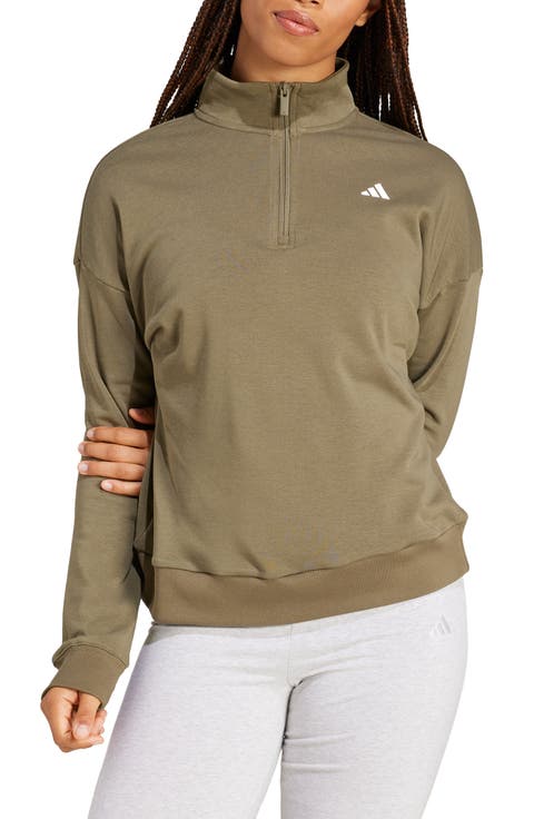 French Terry Quarter Zip Pullover