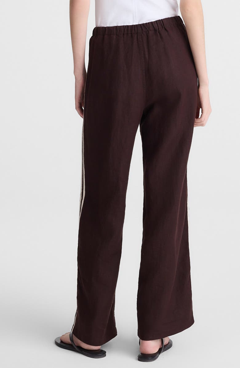 Madewell Pull-On Linen Pants, Alternate, color, Cocoa