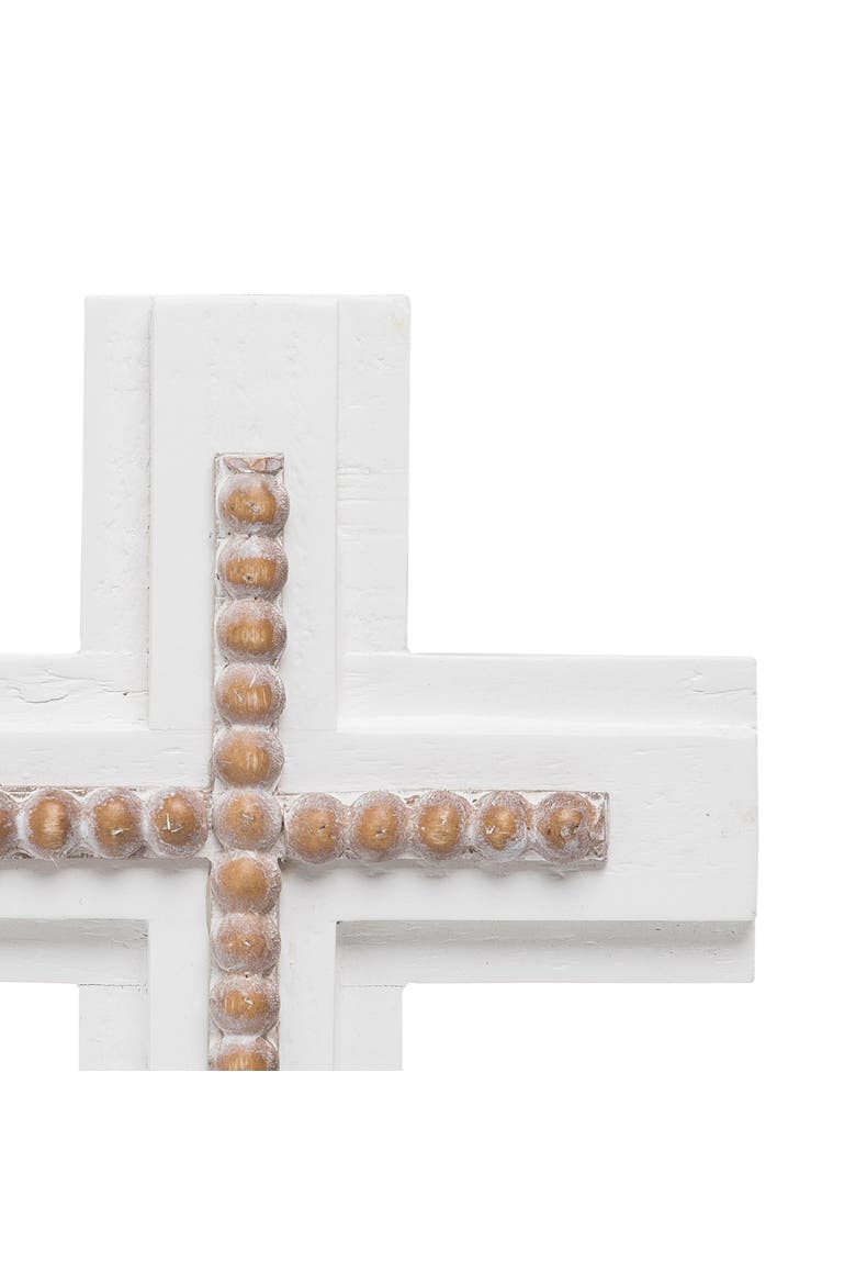 White Cross Wall Decor, Alternate, color, White