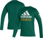 adidas Men's adidas Green Portland Timbers Vintage AEROREADY Long Sleeve T-Shirt