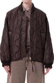AGOLDE Isla Onion Quilted Bomber Jacket