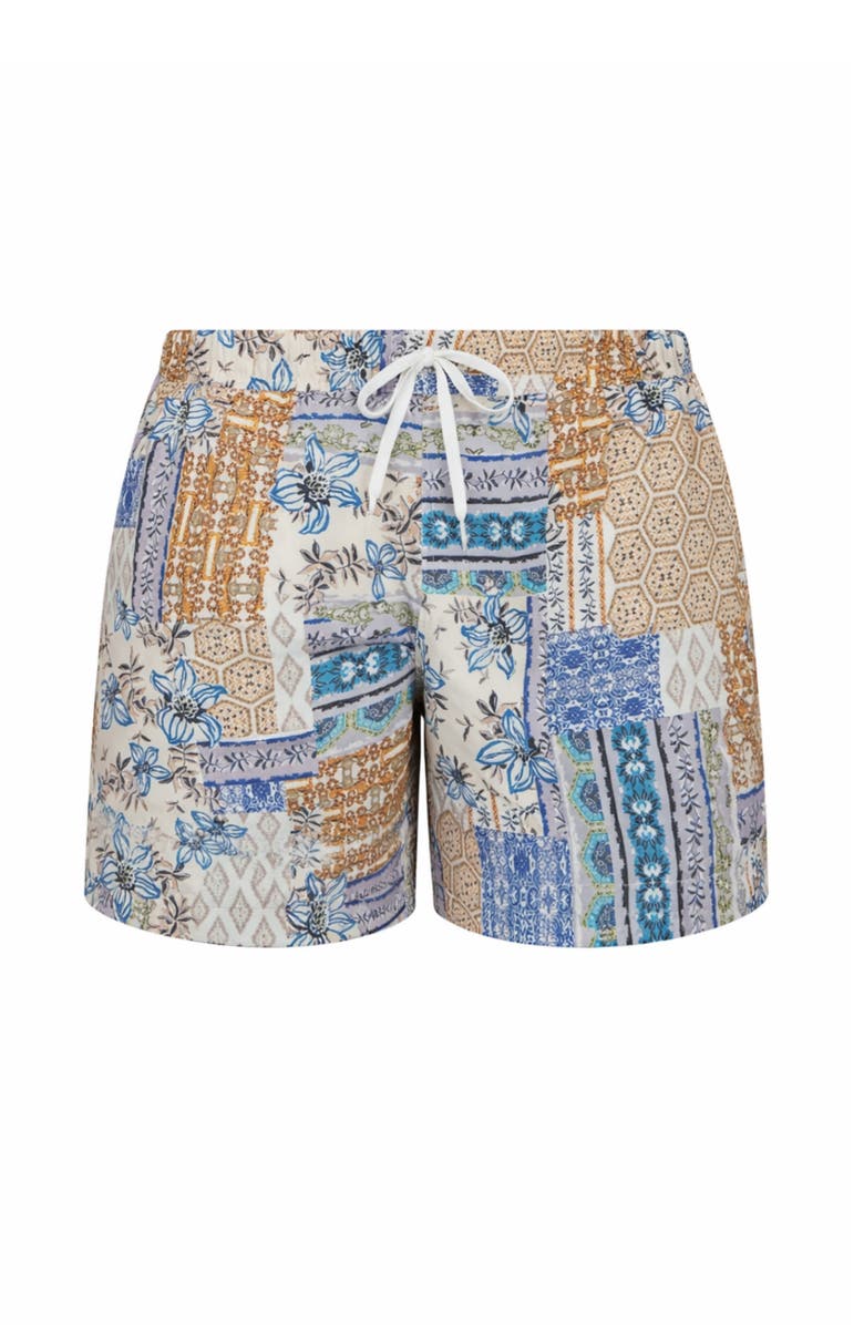 Ivy Swimwear Eli Shorts, Main, color, Baby Blue Mosaic