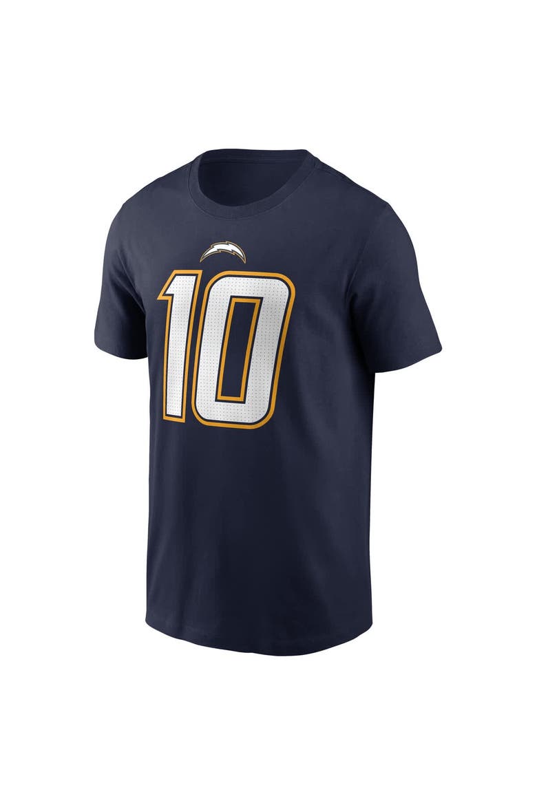 Men's Nike Justin Herbert Navy Los Angeles Chargers Alternate Super Chargers Name & Number T-Shirt, Alternate, color, Navy