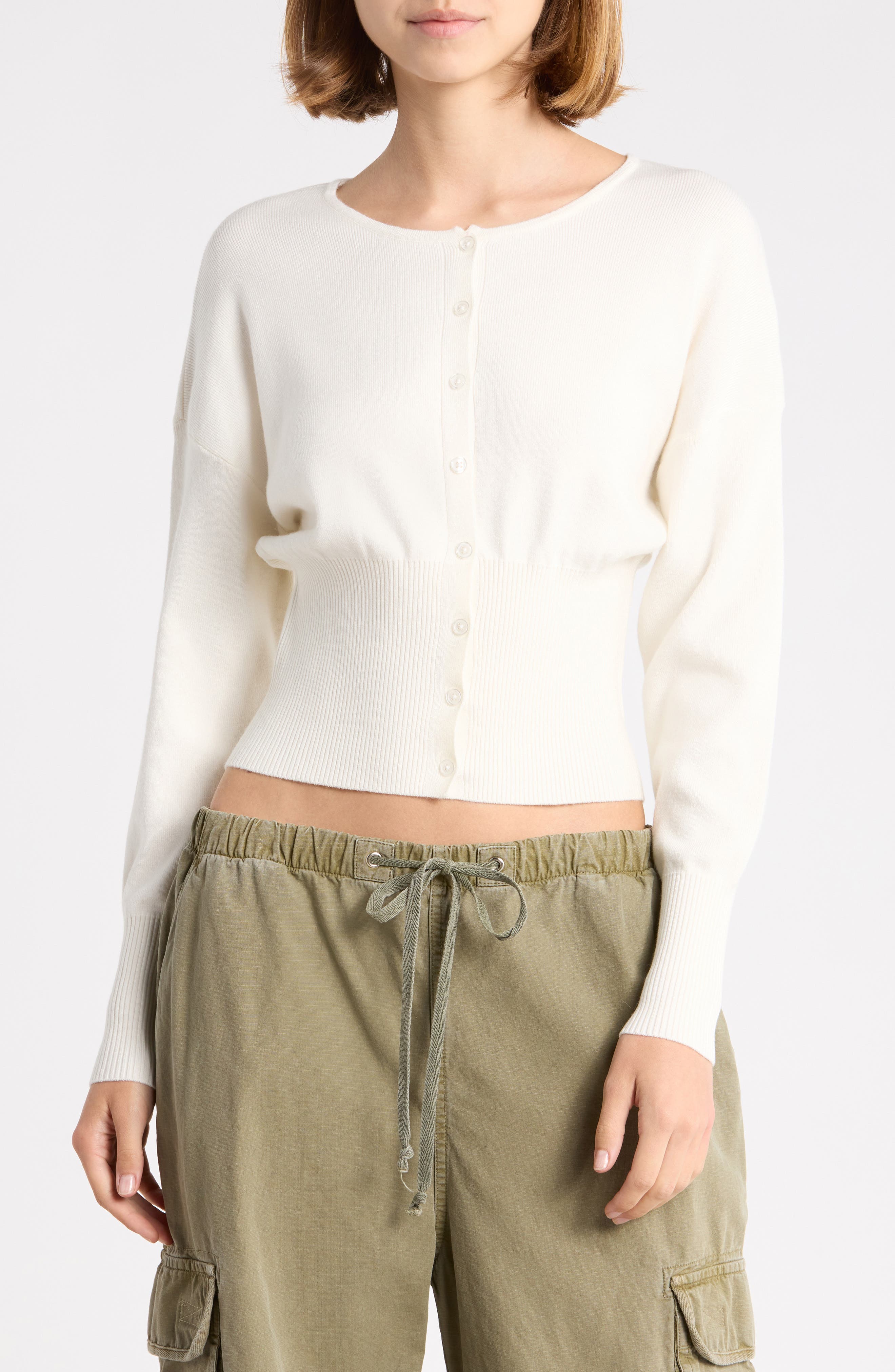 Ribbed Knit Cardigan