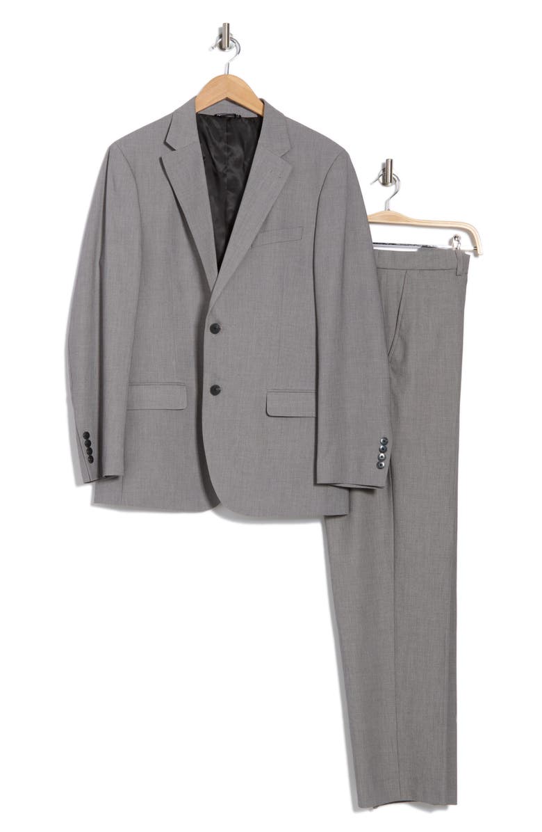 Nautica Light Grey Mélange Suit, Alternate, color, Light Grey
