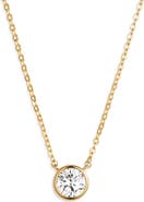Nordstrom Solitaire Bezel Pendant Necklace