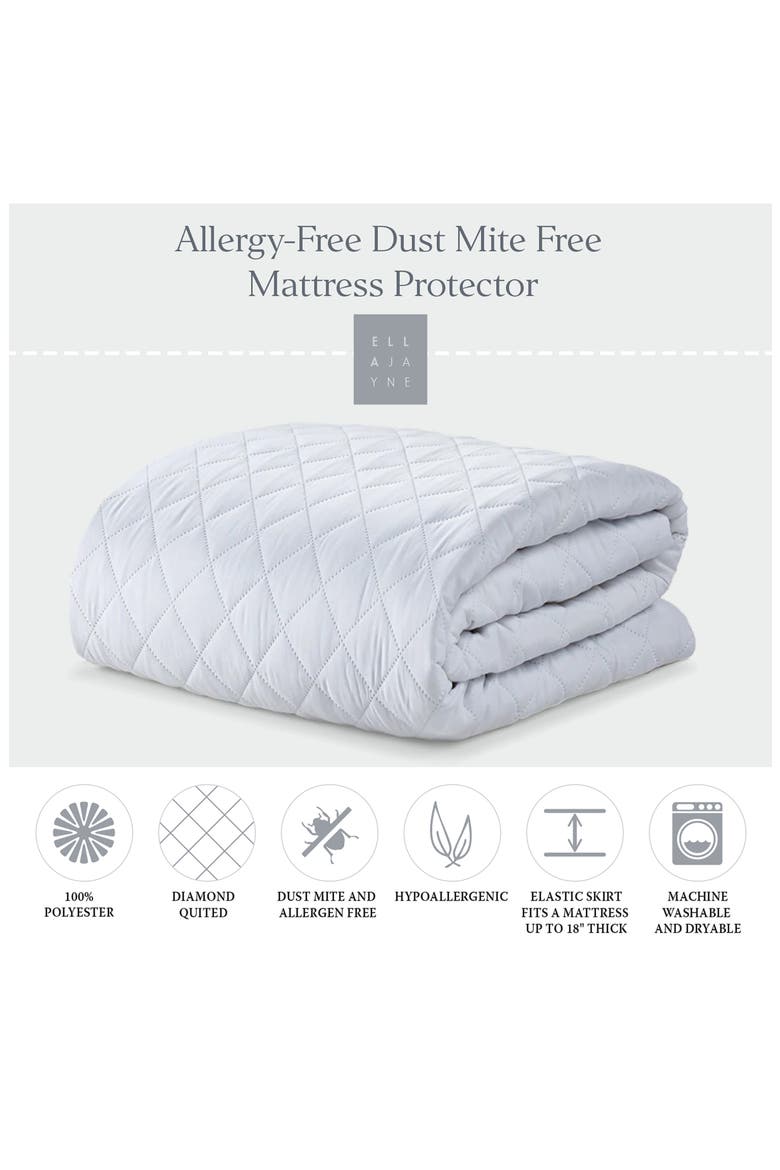 2-Pack Classic Pillows & Mattress Pad Bundle, Alternate, color, WHITE