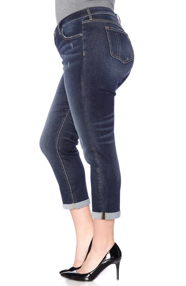 SLINK Jeans Stretch Ankle Boyfriend Jeans, Alternate, color,
